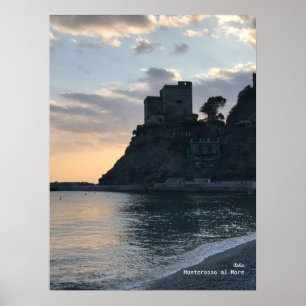 Póster Viajes   Italia — Monterosso Sunset