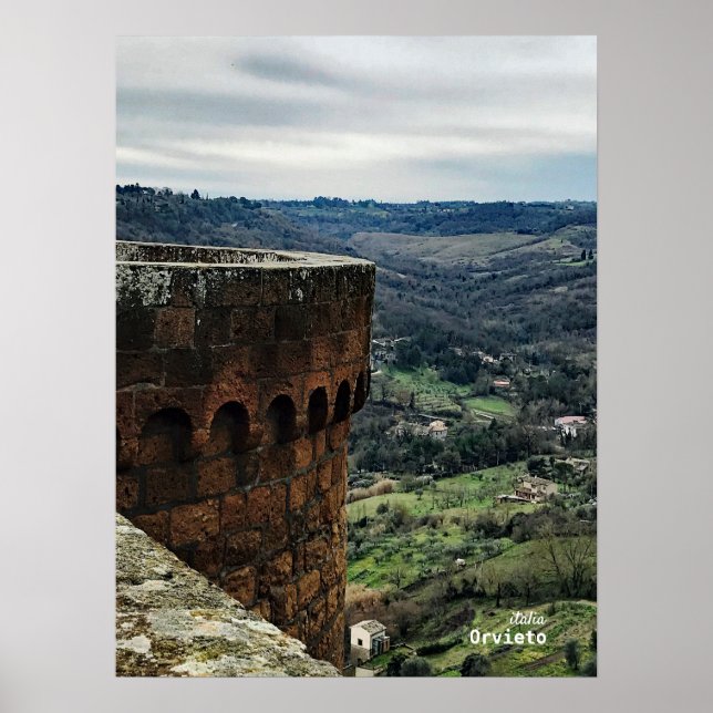 Póster Viajes | Italia - Orvieto Campiña de Umbría (Frente)
