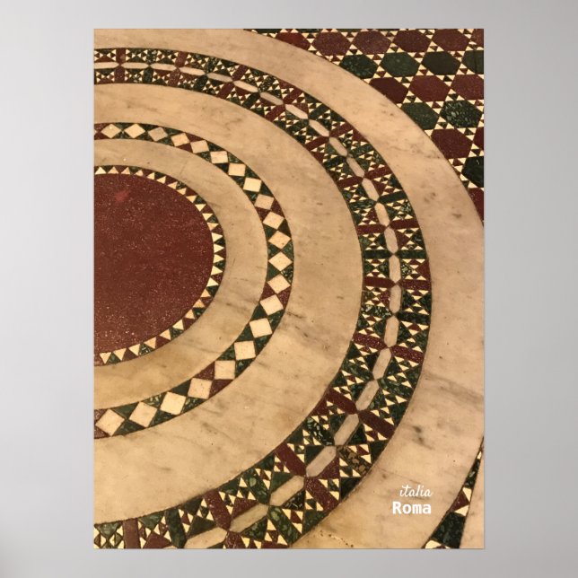 Póster Viajes | Italia - Roma, Basílica de Santa María (Frente)