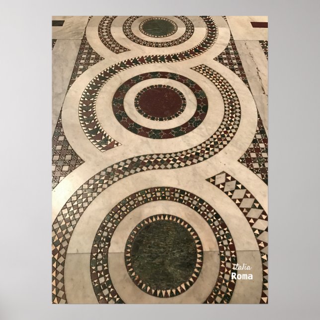 Póster Viajes | Italia - Roma, Basílica de Santa María (Frente)