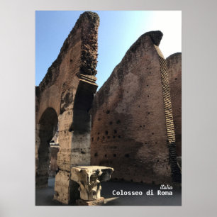 Póster Viajes Italia - Roma, Coliseo