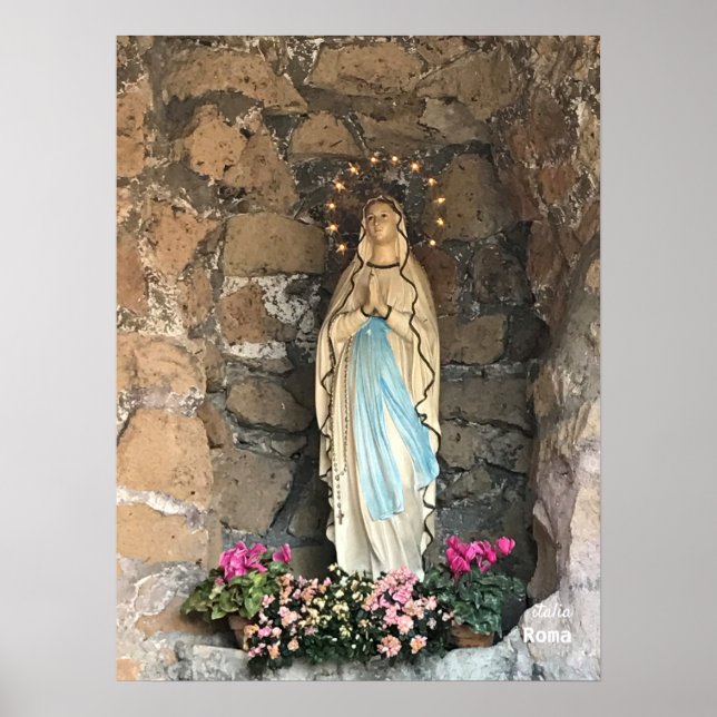 Póster Viajes | Italia - Roma, santuario de Madonna (Frente)