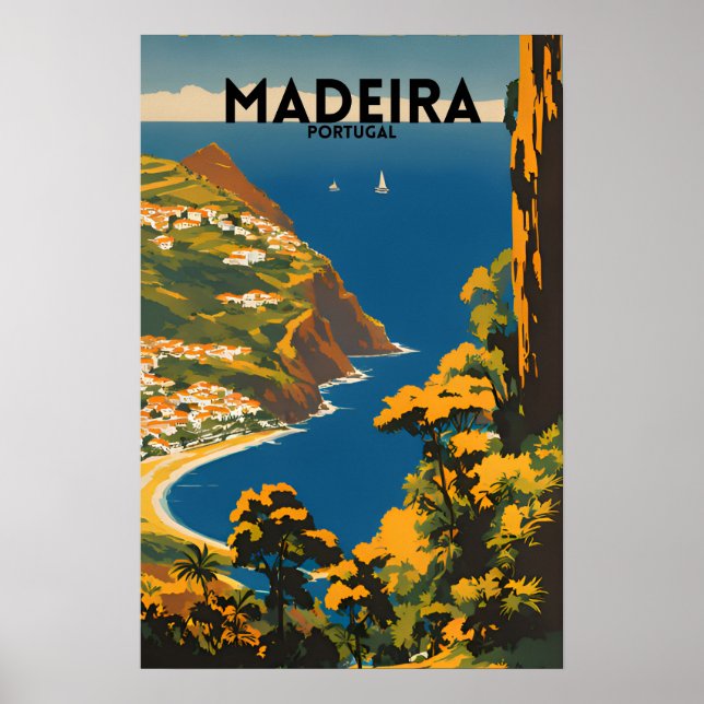 Póster Viajes Madeira Portugal (Frente)