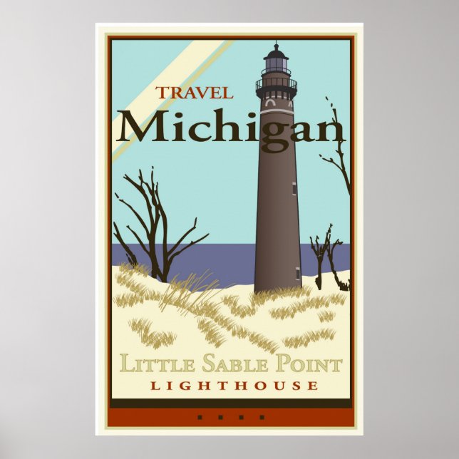 Póster Viajes Michigan (Frente)