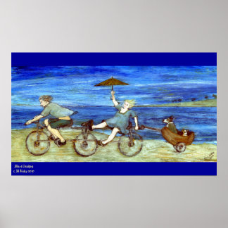 Póster Viajes por la bicicleta tándem