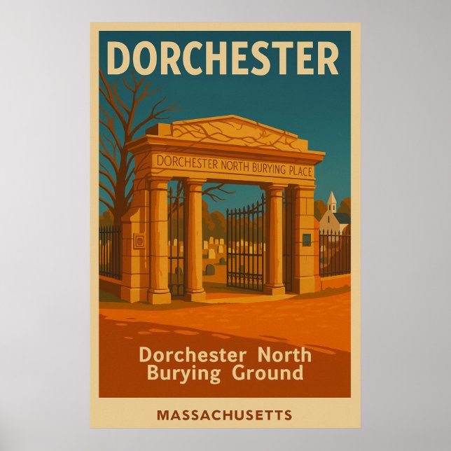 Póster Viajes por tierra de Dorchester North Burying (Frente)