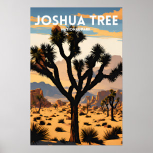 Póster Viajes tradicionales del parque nacional del árbol
