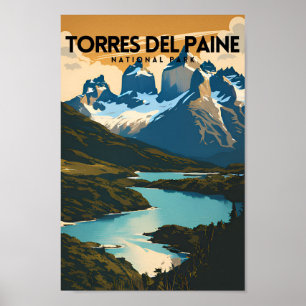 Póster Viajes tradicionales del parque nacional Torres De