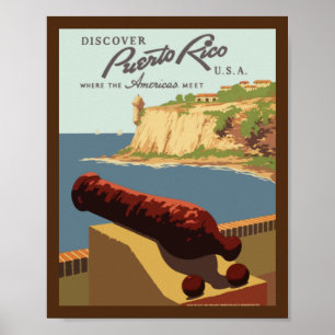 Póster Viajes-Viajes-Poster-Puerto Rico