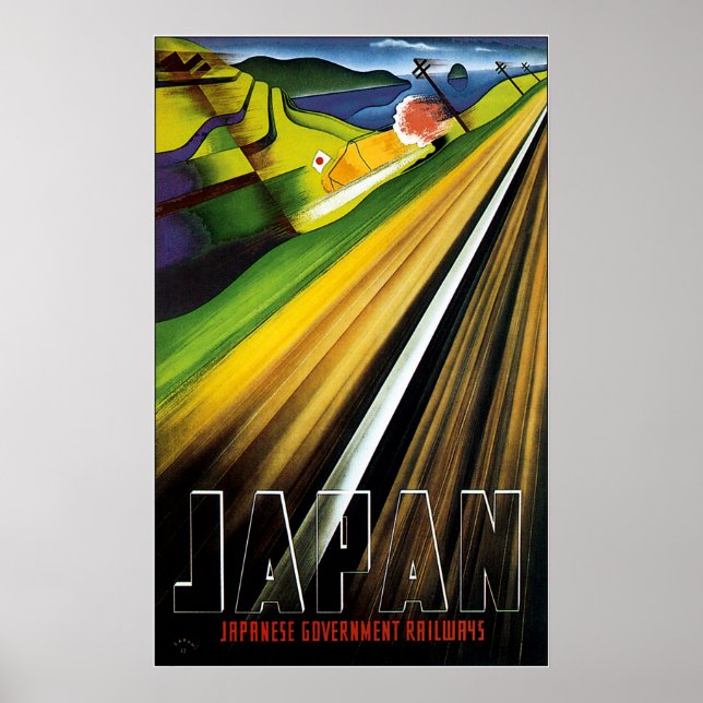 Póster Viajes vitícolas de Japón antes de la guerra (Frente)