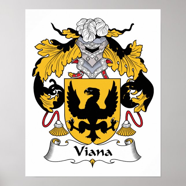 Póster Viana Family Crest (Frente)
