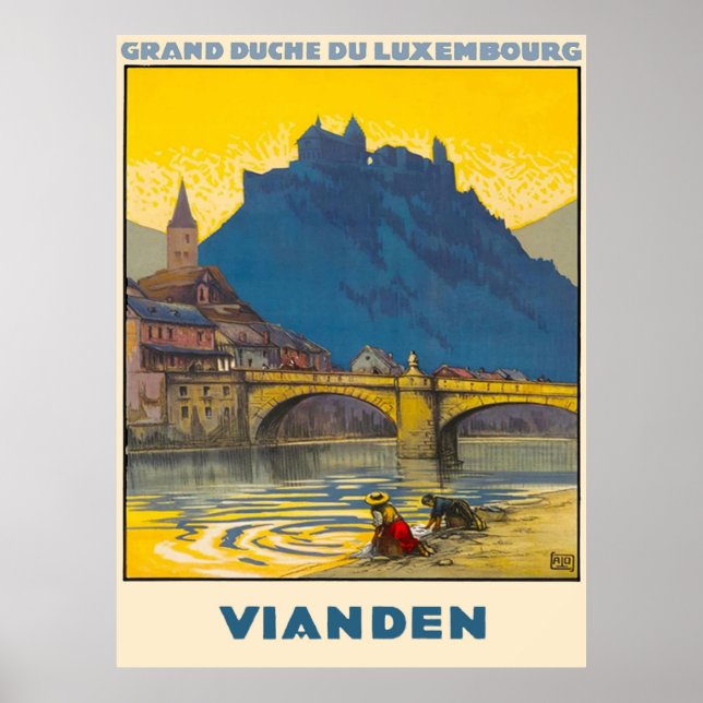 Póster Vianden, Luxemburgo (Frente)