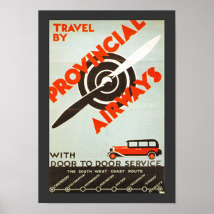 Póster Vías aéreas provinciales