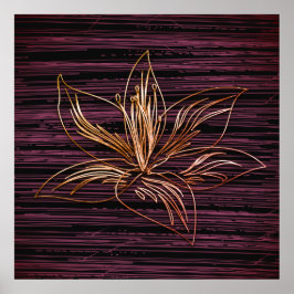 Póster Vibe de vacaciones de oro