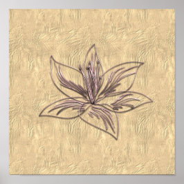 Póster Vibe de vacaciones de oro