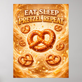 Póster Vibe Snack Pretzel Golden Twist