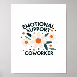 Póster Vibes de cotizaciones de Coworker de ayuda emocion