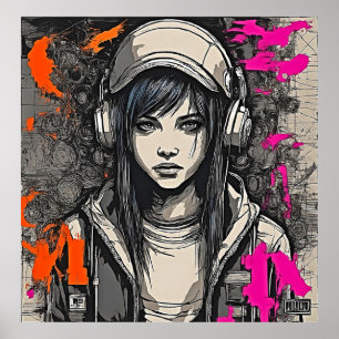 Póster Vibes de emociones urbanas: Poster de Chicas Guay