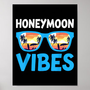 Póster Vibes de luna de miel - Boda de vacaciones de luna