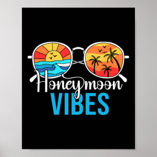 Póster Vibes de luna de miel Parejas Boda de vacaciones N