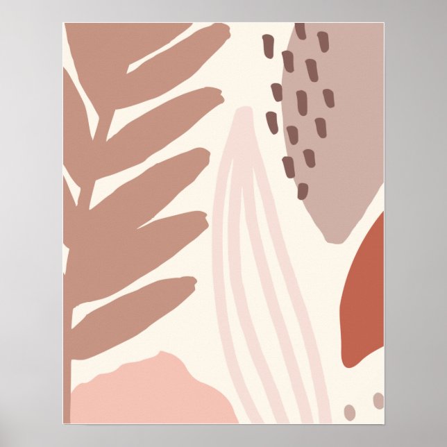 Póster Vibes de otoño. tonos de tierra. (Frente)