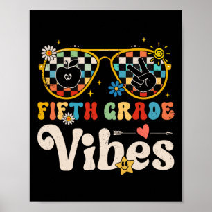 Póster Vibes de quinto grado - Equipo de quinto grado Ret