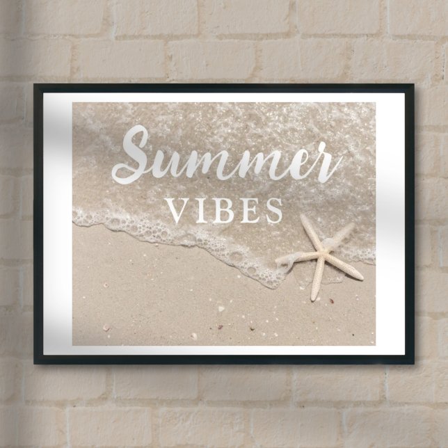 Póster Vibes de verano mar océano playa y poster estrella (Subido por el creador)
