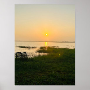 Póster Vibes de verano   Monograma de Ombre Beach Sun & S