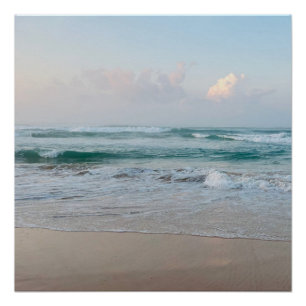 Póster Vibes de verano   Monograma Ombre Beach Sun & Sand