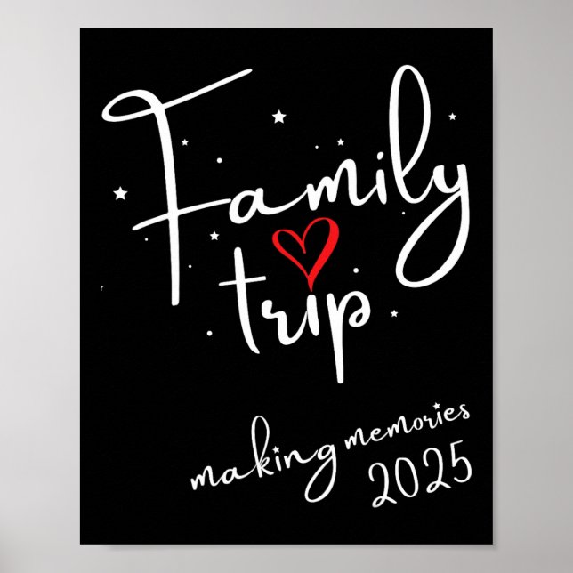 Póster Vibes familiares 2025 Vacaciones familiares por re (Frente)