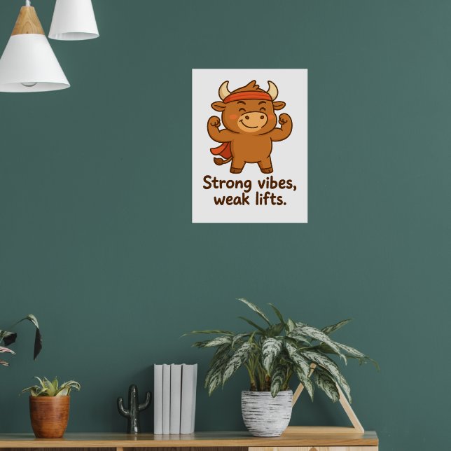Póster Vibes fuertes, tenues elevaciones - Gracioso Poste (Salón 1)