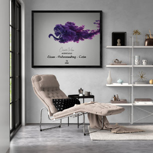 Póster Vibes Virgo - Poster del Rótulo Zodiaco personaliz