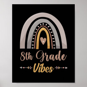 Póster Vibra de 8vo Grado Octavo Grado Regreso a Clases