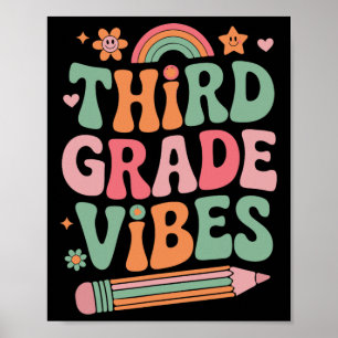 Póster Vibraciones de 3er grado Regreso a la escuela Look