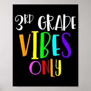 Póster vibraciones de 3er grado solamente regreso a clase