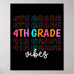 Póster Vibraciones de 4to Grado Regreso a la Escuela Prof