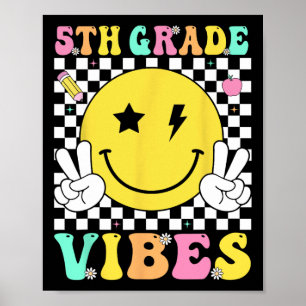 Póster Vibraciones de 5to Grado Profesor Niños Equipo de 
