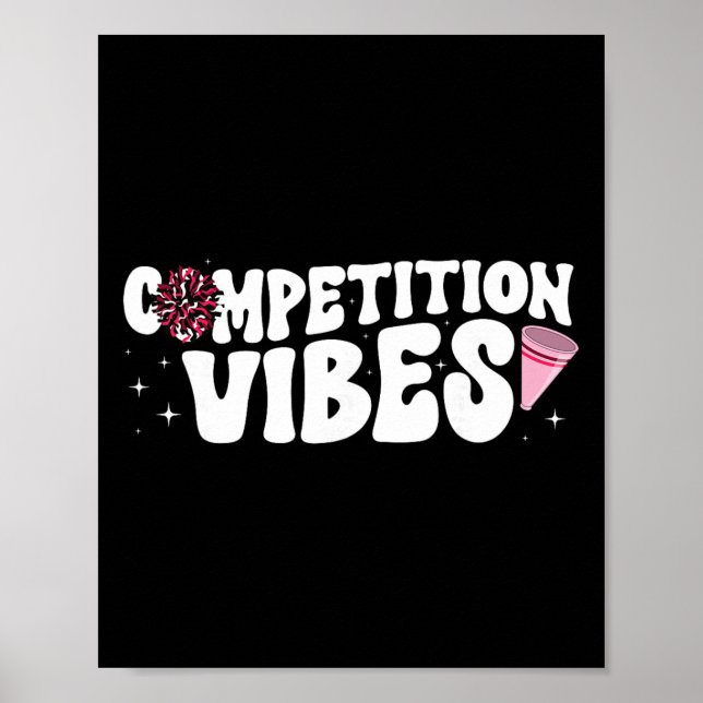Póster Vibraciones de Competencia Grita Día de Competició (Frente)