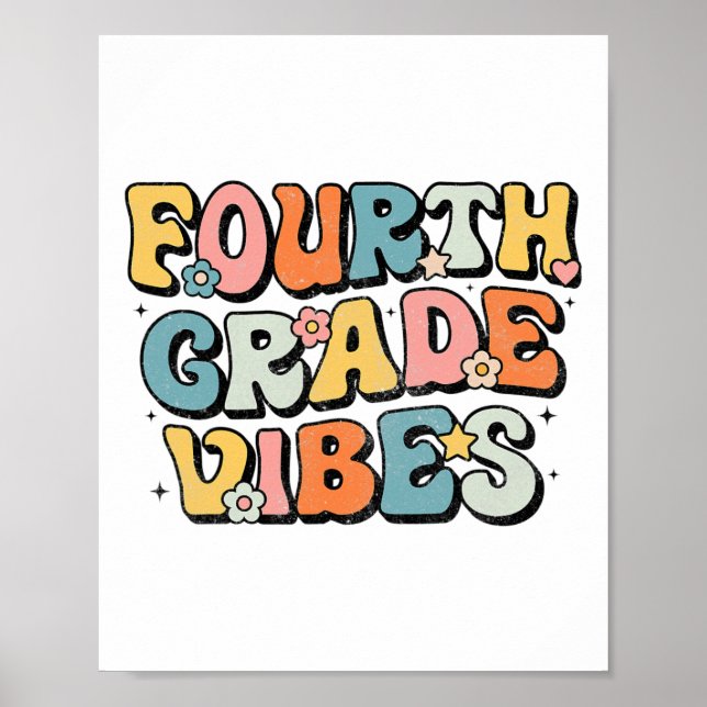 Póster Vibraciones de Cuarto Grado - Equipo de Cuarto Gra (Frente)