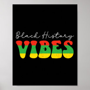 Póster Vibraciones de la Historia Negra Mes de la Histori