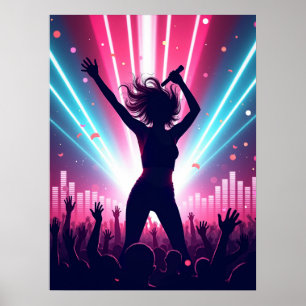 Póster Vibraciones de Pop Eléctrico