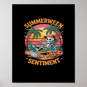 Póster Vibraciones de Summerween, Vacaciones de verano de