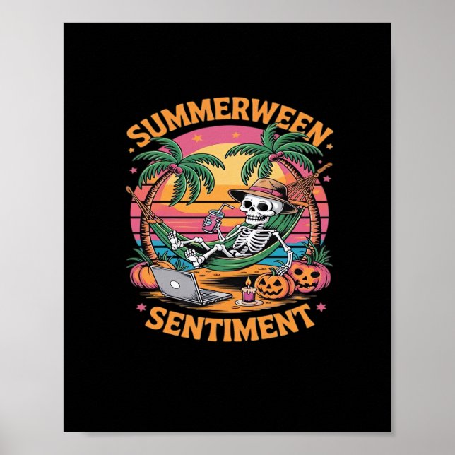 Póster Vibraciones de Summerween, Vacaciones de verano de (Frente)