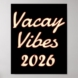 Póster Vibraciones de Vacaciones 2026 Ilustración de Vera
