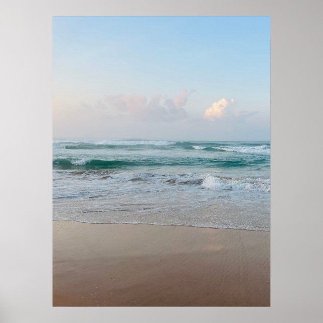 Póster Vibraciones de Verano | Monograma Ombre Playa Sol  (Frente)