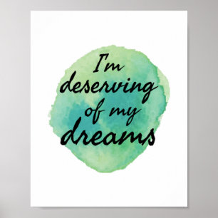 Póster vibraciones positivas a la autoaceptación