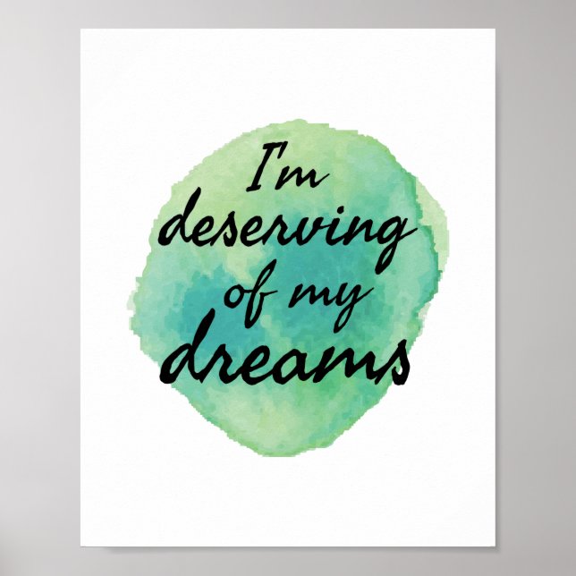 Póster vibraciones positivas a la autoaceptación (Frente)