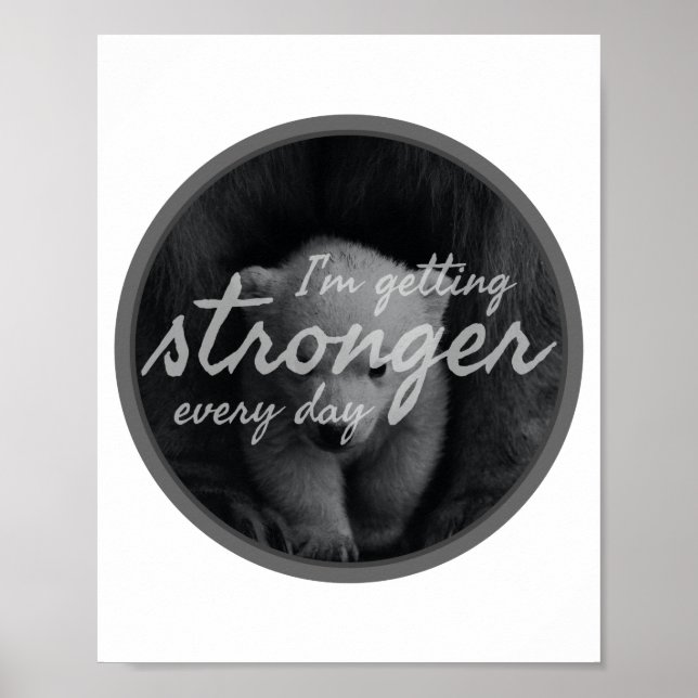 Póster vibraciones positivas sobre la vida y la autoacept (Frente)