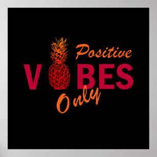 Póster Vibraciones positivas vacaciones de verano
