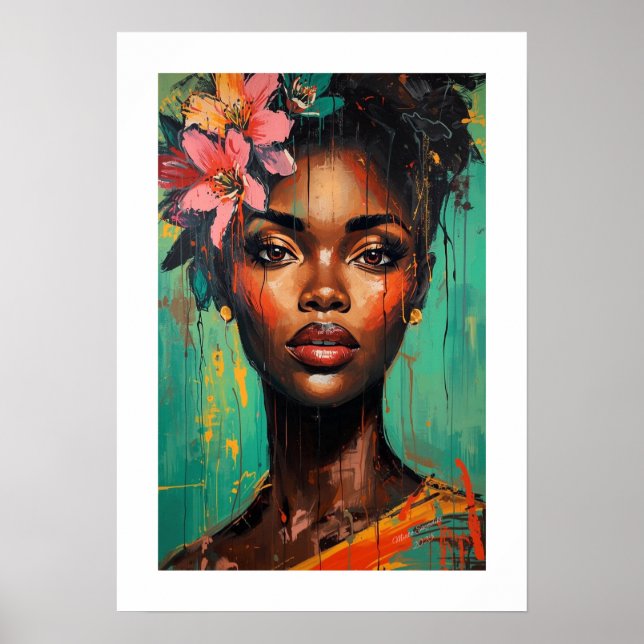 Póster Vibrant Abstract Art Print  (Frente)